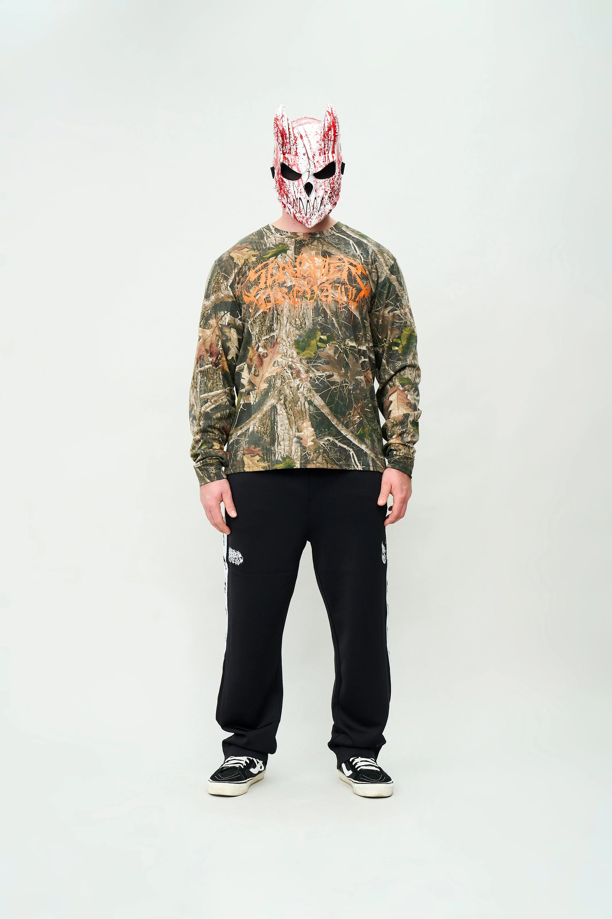 Slaughter to Prevail -  White Mask -  Camo Longsleeve - Image 3